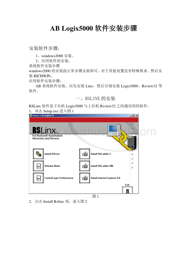 ab logix5000软件安装步骤解读.doc_第1页