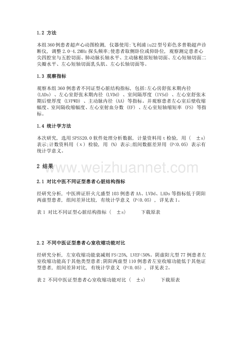 探讨超声心动图对高血压病心脏损害中医辨证相关性.doc_第2页