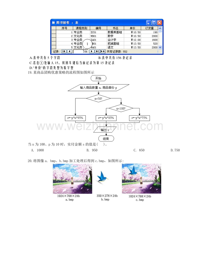 浙江省桐乡市茅盾中学2015-2016学年高一下学期期中考试信息技术试题.doc_第3页