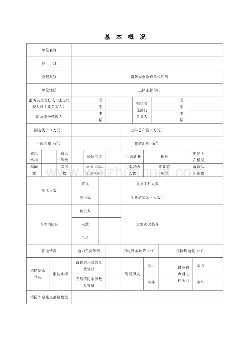 星级酒店消防管理常用表格.doc_第1页