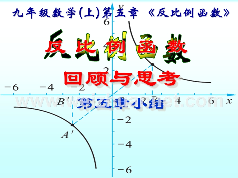 2017北师九上第五章反比例函数回顾与思考课件.ppt.ppt_第1页