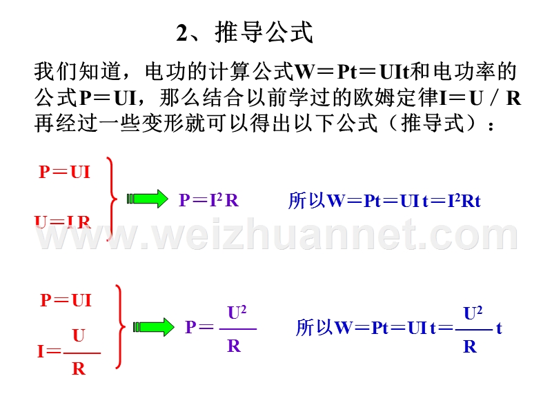 电功率的公式推导.ppt_第3页