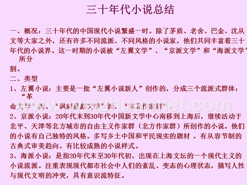 十六讲三十年代其它小 说.ppt_第1页