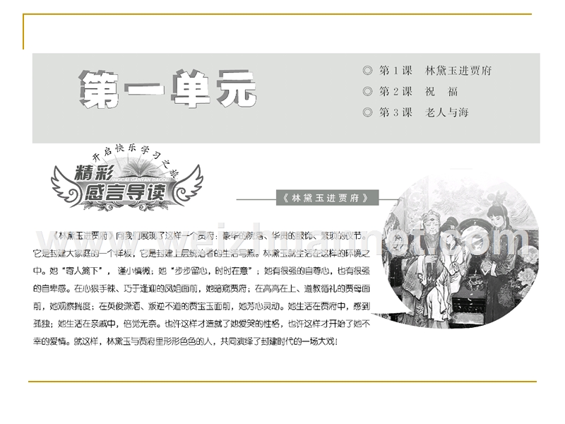 2014-2015学年高中语文同步课件：1.2《祝福》95张（人教新课标必修3）.ppt_第2页