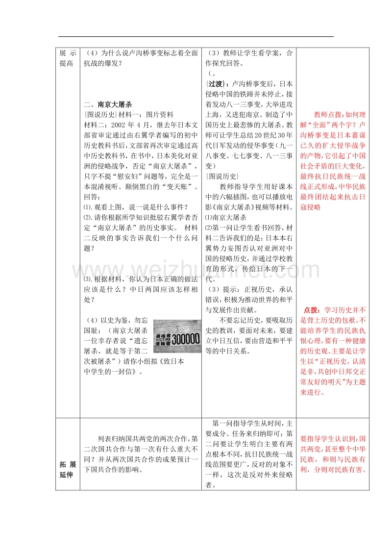 2018年八年级历史上册第15课“宁为战死鬼，不做亡国奴”教案 新人教版.doc_第2页