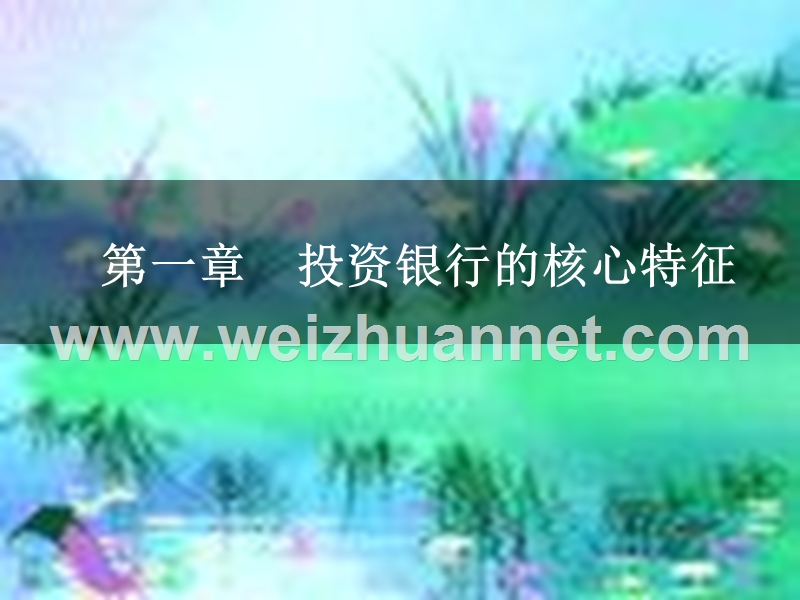 第一章-投资银行的核心特征.ppt_第1页