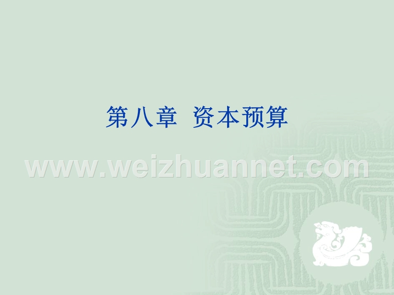 第八章-财务管理资本预算.ppt_第1页