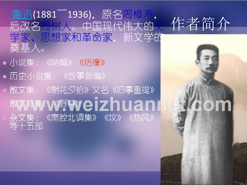 2014-2015学年高中语文同步课件：1.2《祝福》30张（人教新课标必修3）.ppt_第2页