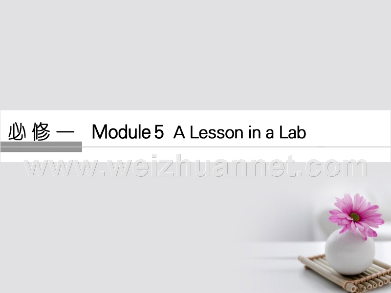 2018版高考英语大一轮复习 第1部分 基础知识考点 module 5 a lesson in a lab课件 外研版必修1.ppt_第1页