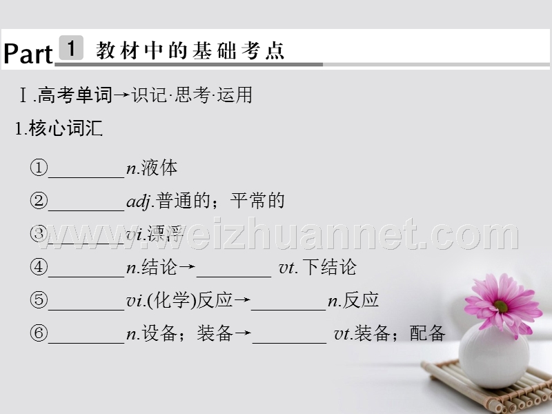 2018版高考英语大一轮复习 第1部分 基础知识考点 module 5 a lesson in a lab课件 外研版必修1.ppt_第2页