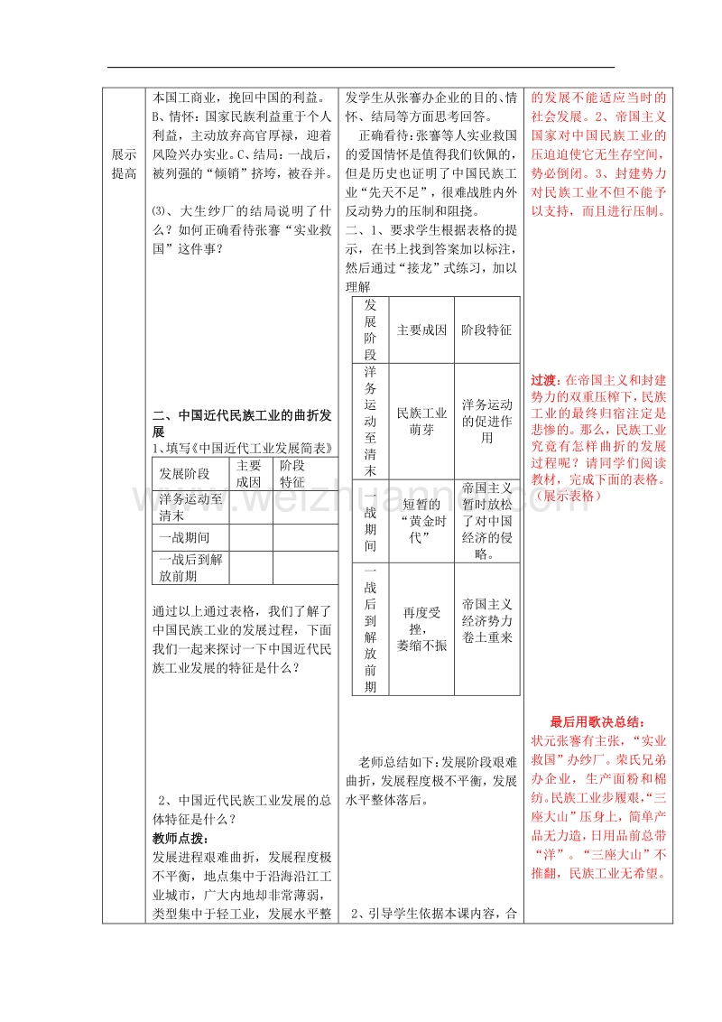 2018年八年级历史上册第19课 中国近代民族教案 新人教版.doc_第2页