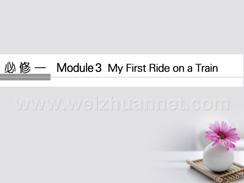 2018版高考英语大一轮复习 第1部分 基础知识考点 module 3 my first ride on a train课件 外研版必修1.ppt_第1页