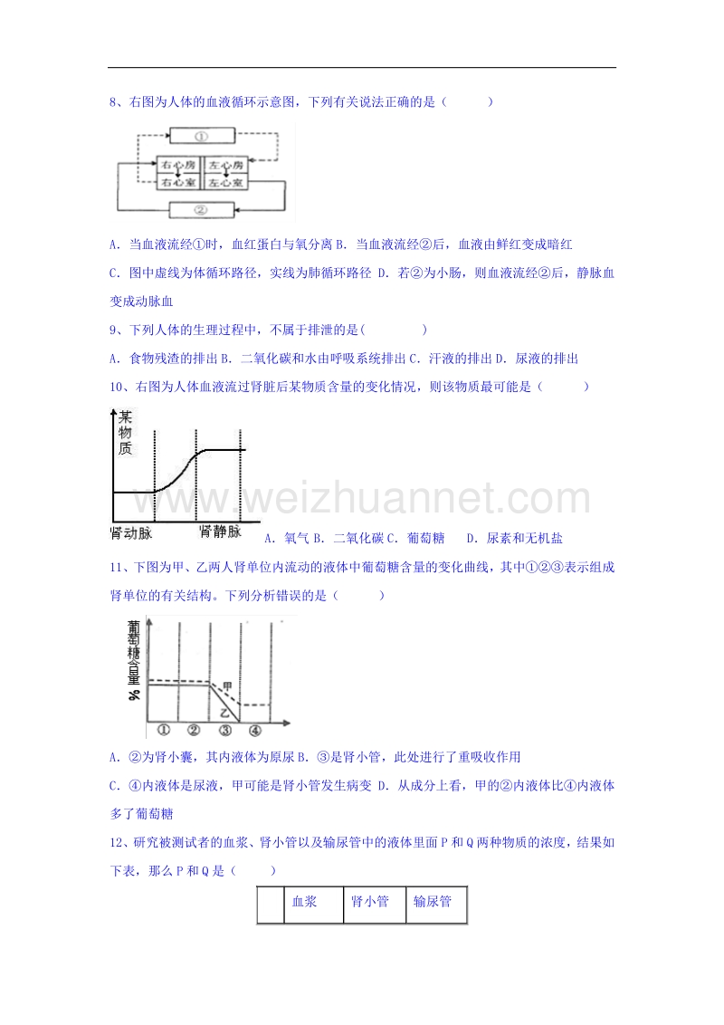 江苏省徐州市铜山区2015-2016学年度八年级上学期期中考试生物试题.doc_第2页