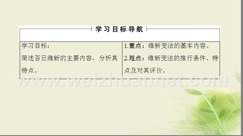 2017_2018学年高中历史第九章中国戊戌变法2百日维新课件北师大版选修1201708140178.ppt_第2页