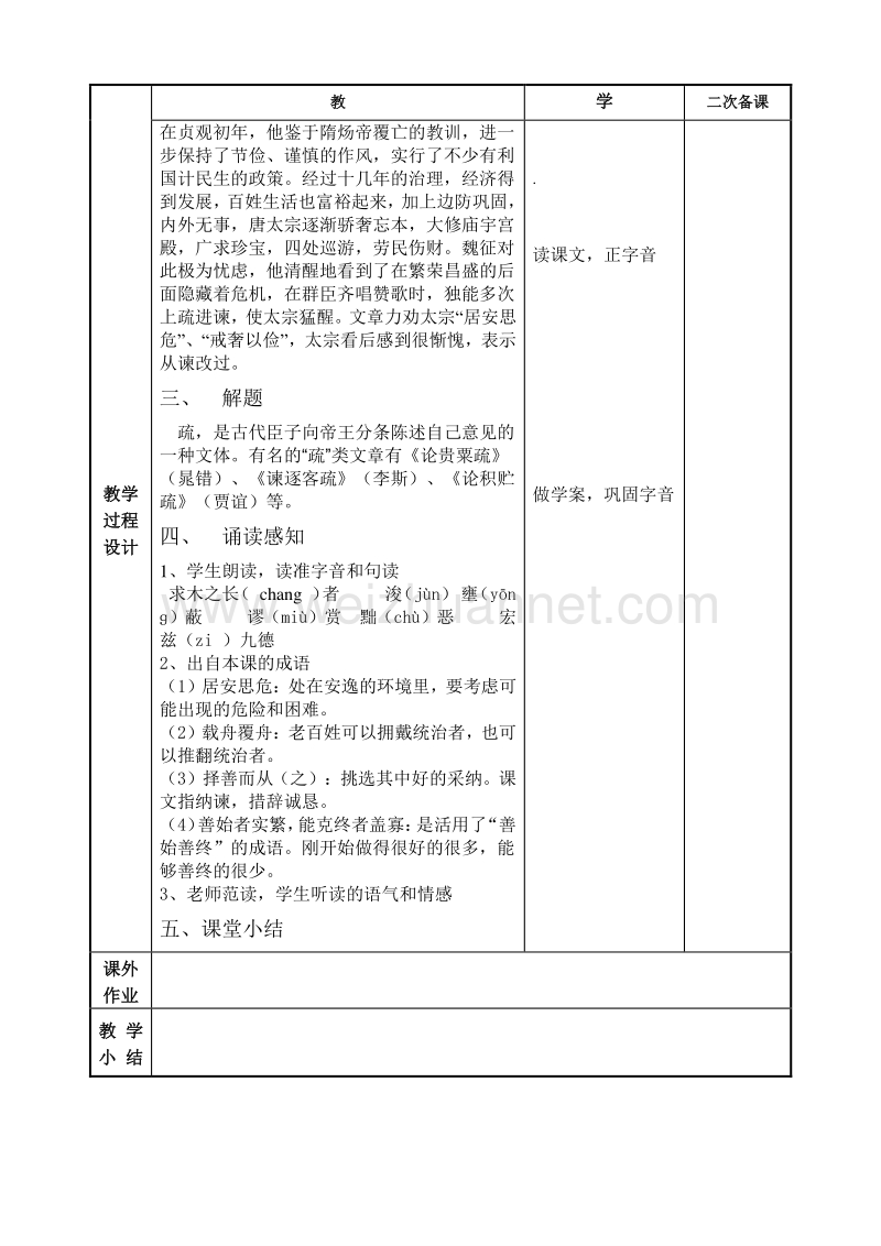 江苏省徐州市贾汪区建平中学语文（苏教版）必修三：第四专题 谏太宗1.doc_第2页