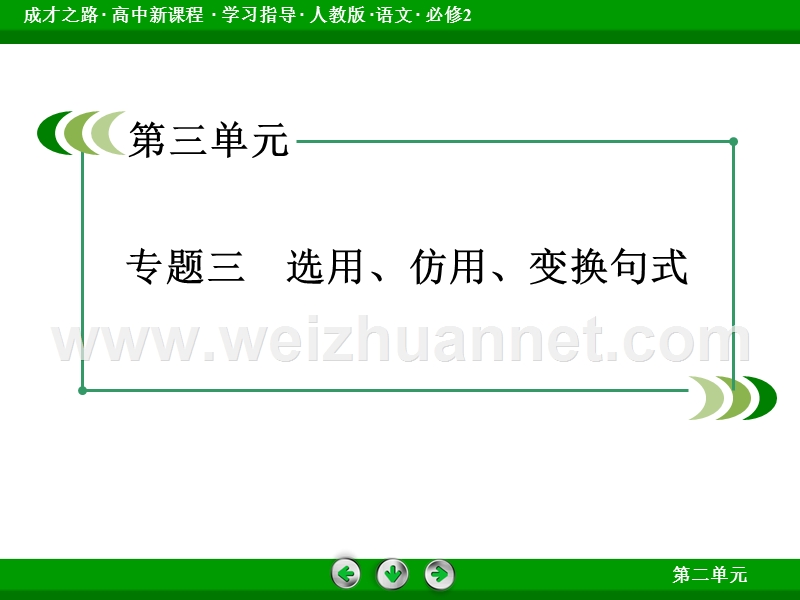 【成才之路】2014-2015高中语文人教版必修2配套课件：专题3.ppt_第2页