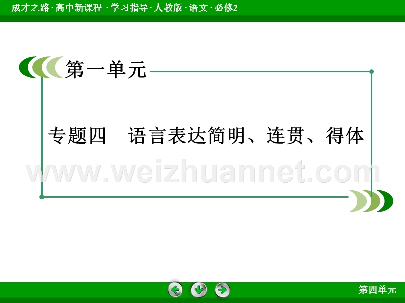 【成才之路】2015-2016高中语文人教版必修2课件：专题4.ppt_第2页