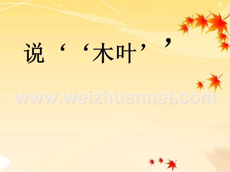 2014-2015学年高中语文同步课件：3.9《说“木叶”》32张（人教新课标必修5）.ppt_第2页