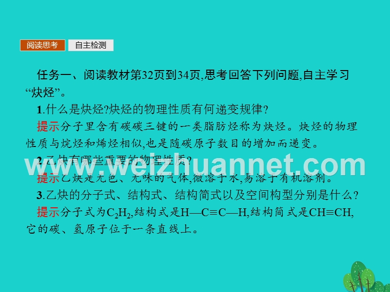 2017_2018学年高中化学第二章烃和卤代烃2.1.2炔烃　脂肪烃的来源及其应用课件新人教版选修520170823491.ppt_第3页