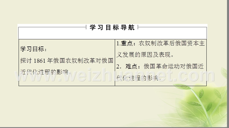 2017_2018学年高中历史第七章俄国农奴制度改革3农奴制改革对俄国近代化进程的影响课件北师大版选修1201708140186.ppt_第2页