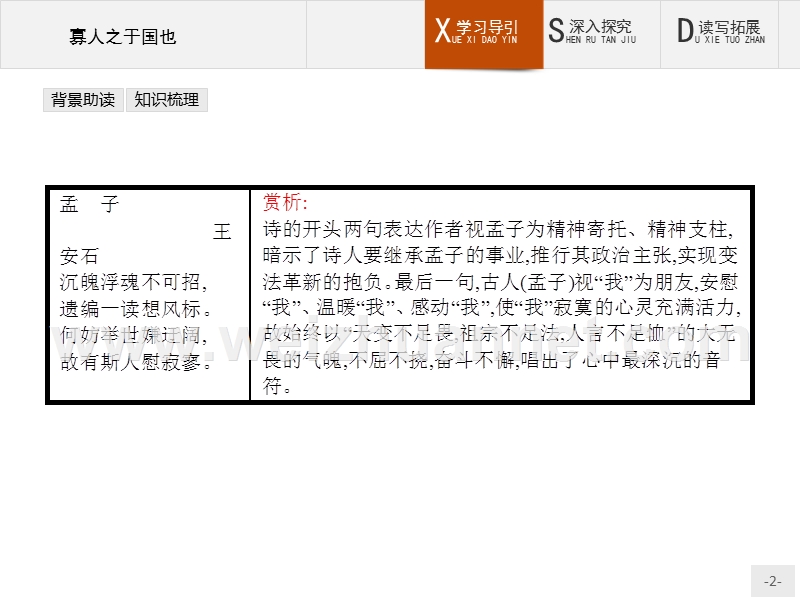 【测控设计】2015-2016学年高一语文苏教版必修4课件：1.2.2 寡人之于国也.ppt_第2页