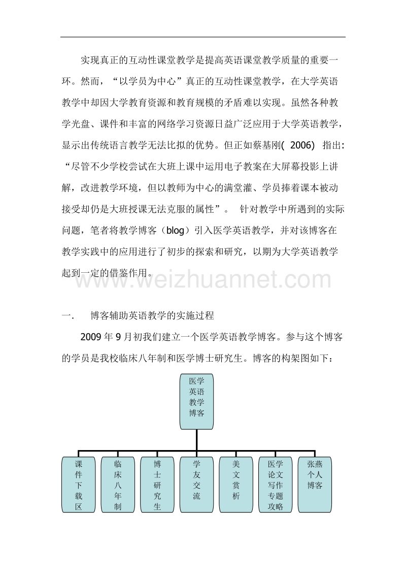 博客技术与医学英语教学的整合研究.doc_第2页