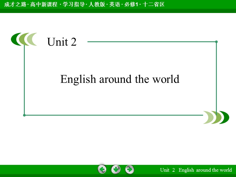 【成才之路】英语（人教版）必修1同步课件：unit 2 section 4.ppt_第2页