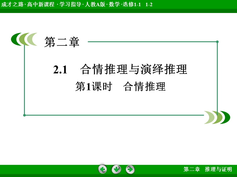 【成才之路】高中数学人教a版第选修1-2配套课件： 2.1 第1课时合情推理.ppt_第3页