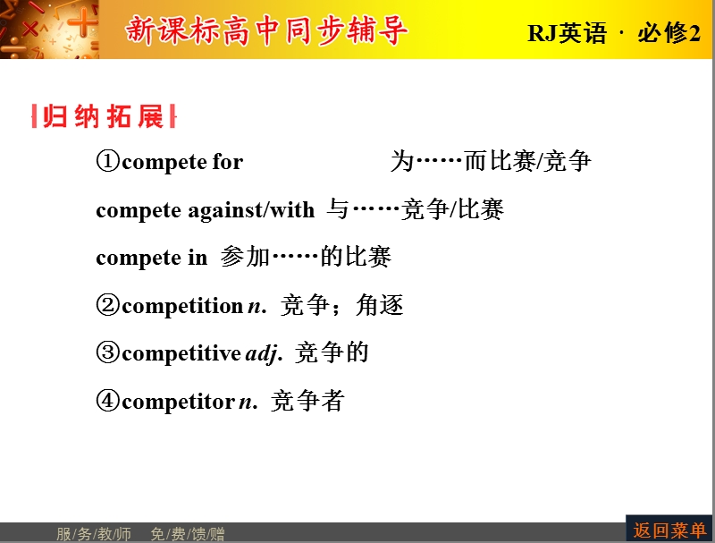 【长江作业】人教版高中英语必修2课件：unit 2 the olympic games period ⅱ　warming up & reading.ppt_第3页