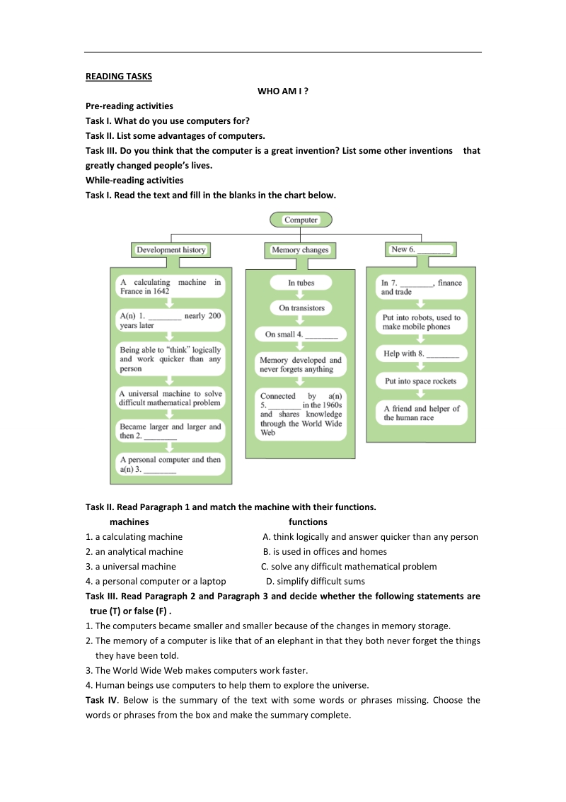 高一英语讲练（人教版）：book 2 unit 3 reading tasks .doc_第1页