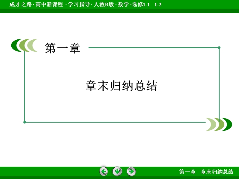 成才之路人教b版数学选修1-1课件：第一章 常用逻辑用语 章末归纳总结1.ppt_第3页