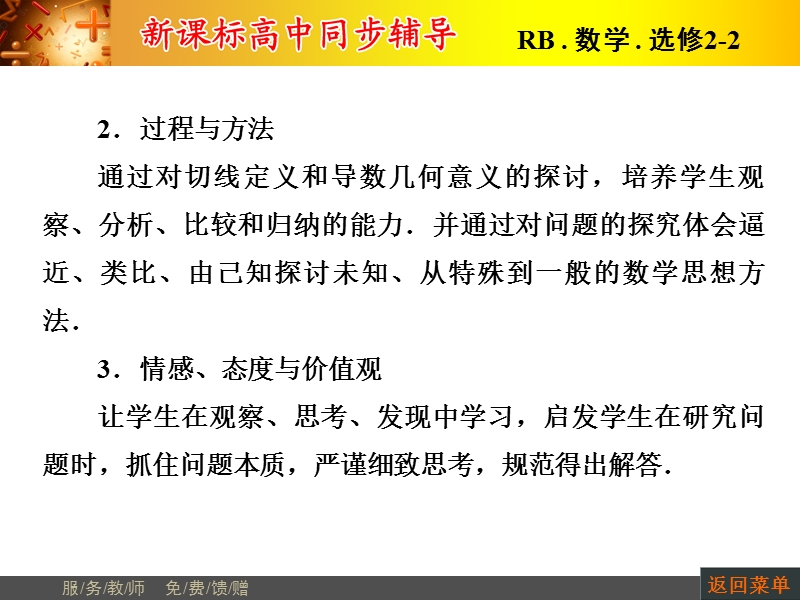 【非常学案】高二数学人教b版选修2-2课件：1.1.3导数的几何意义.ppt_第2页