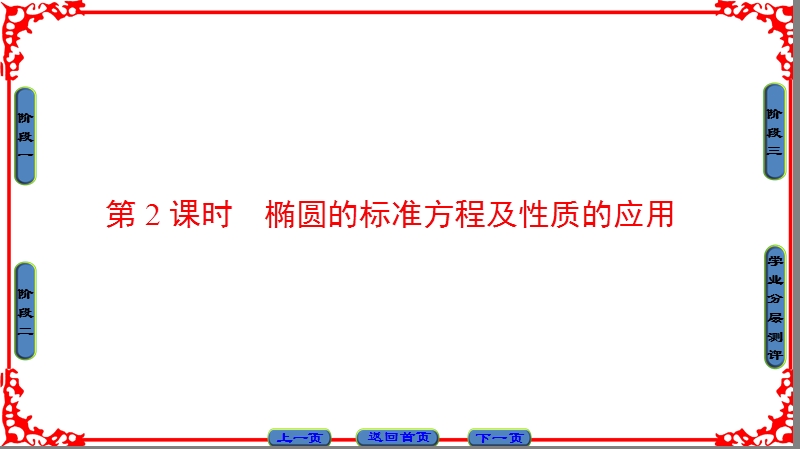 【课堂新坐标】高中数学人教a版（课件）选修2-1 第二章 圆锥曲线与方程 2.2.2第2课时.ppt_第1页