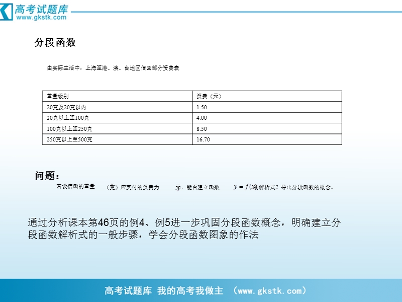 山东省临清实验高中数学必修一课件 1.2.2-2函数的表示方法.ppt_第3页