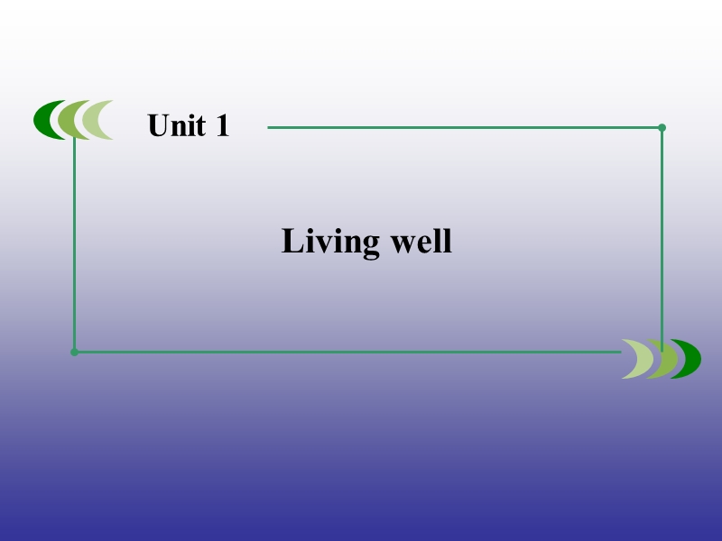 【精品备课资源】高中英语人教版选修7 unit 1 living well  section 3 课件.ppt_第1页