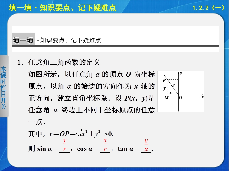 高中数学苏教版必修4课件 第一章 三角函数 1.2.2（一）.ppt_第2页