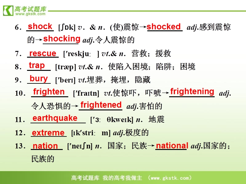 浙江省曹宅高级中学英语必修一《unit 4 earthquarkes》课件.ppt_第2页