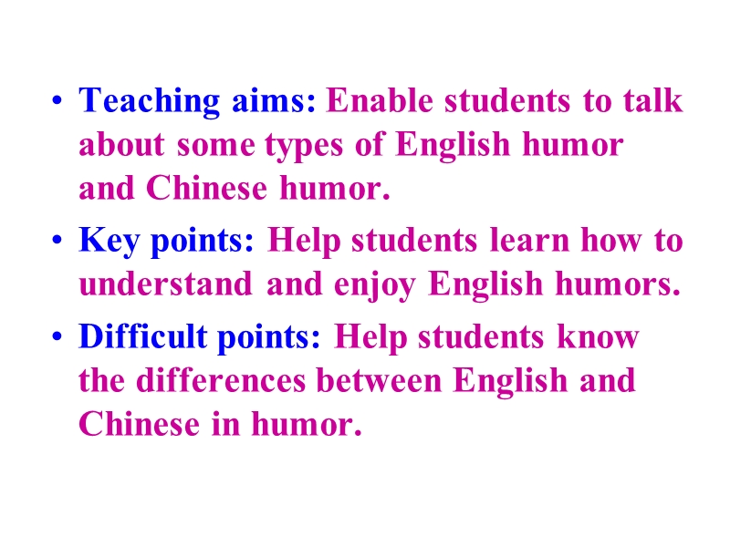 【金识源】高中英语新人教版必修4  unit3 a taste of english humour warming upwarming up课件.ppt_第2页