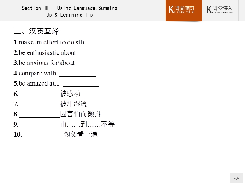 【测控设计】高二英语人教版选修6课件：5.3 using languagesumming up & learning tip .ppt_第3页