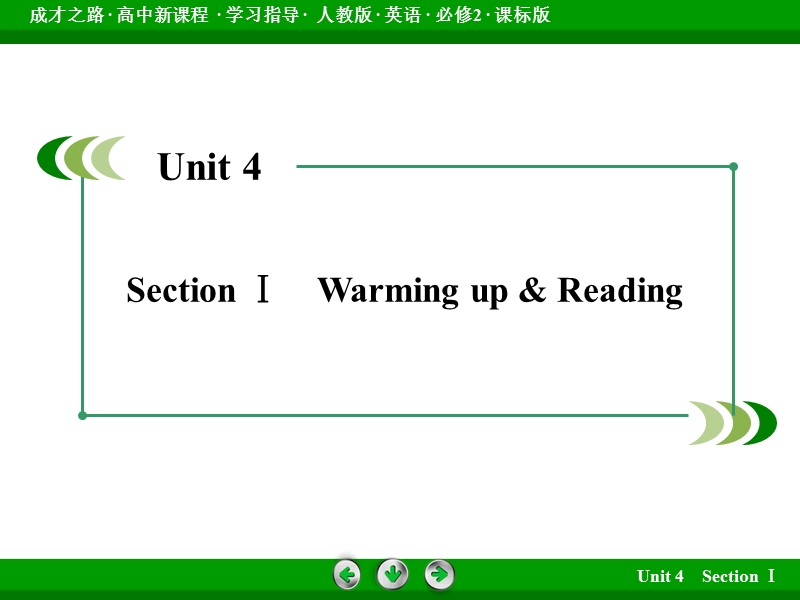 【成才之路】高中英语人教版必修2课件：unit 4 section 1.ppt_第3页