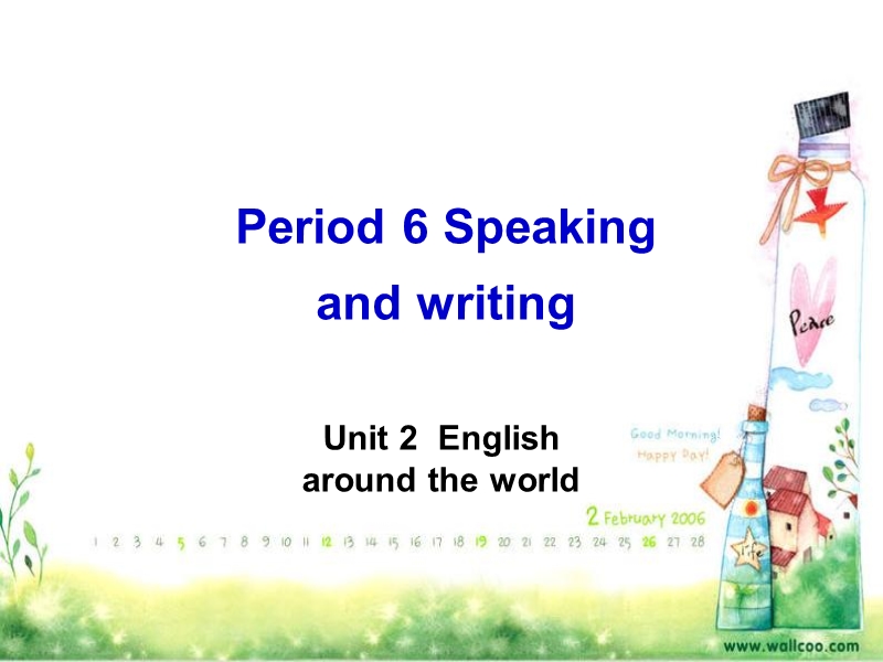 高一英语新人教版必修一课件：unit2 english around the world- speaking and writing.ppt_第1页