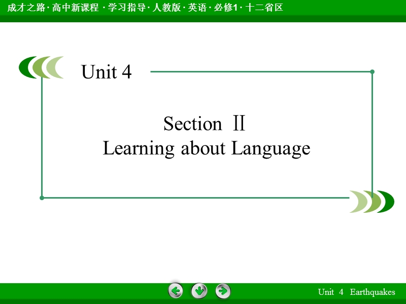 《成才之路》上学期高一英语人教版必1同步课件：unit 4 section 2learning about language.ppt_第3页