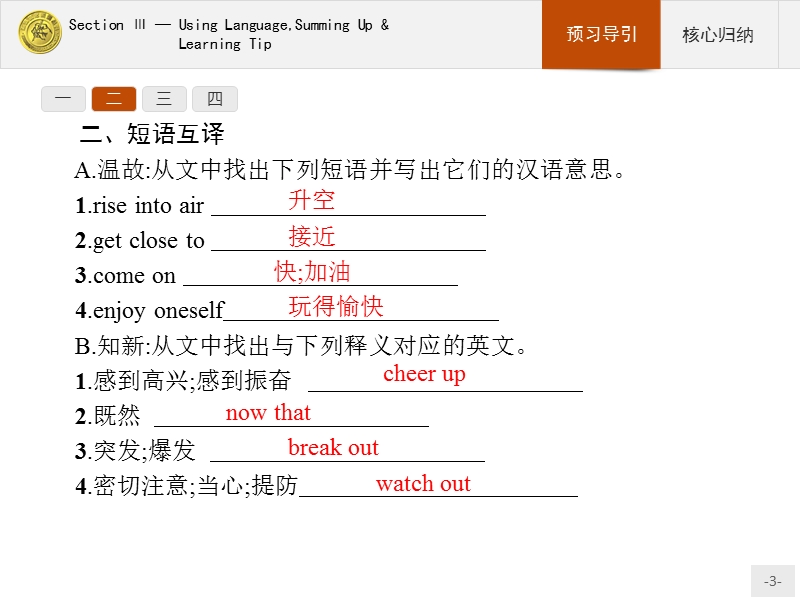 【测控指导】2018版高中英语人教版必修3课件：4.3 using languagesumming up & learning tip.ppt_第3页