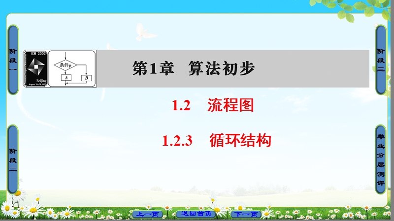 2018版高中数学（苏教版）必修3同步课件：第1章 1.2.3 循环结构.ppt_第1页