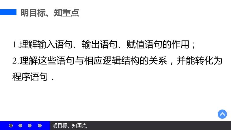 【新步步高】高一数学人教b版必修3课件：第一章   1.2.1赋值、输入和输出语句.ppt_第3页