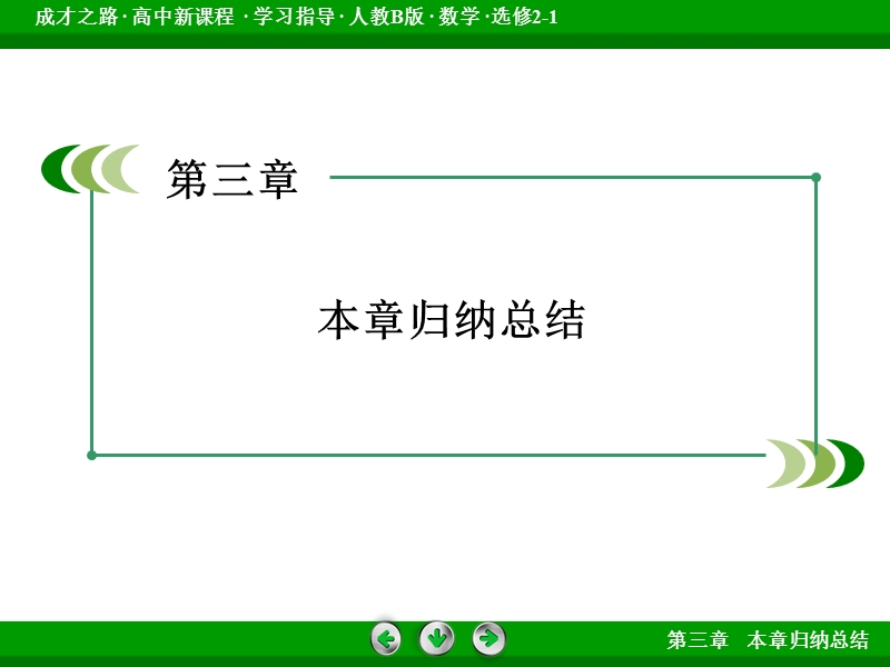 成才之路人教b版数学选修2-1课件：本章末归纳总结第三章 空间向量与立体几何.ppt_第3页