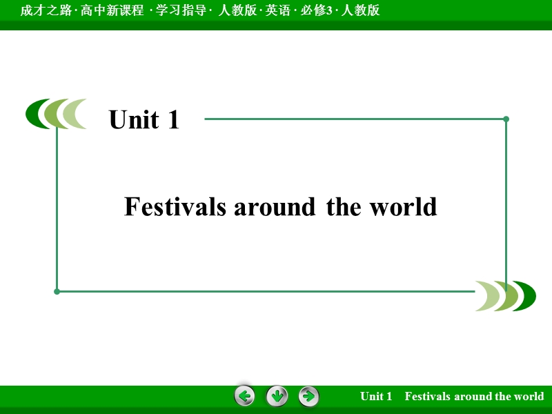 【成才之路】高中英语人教版必修3课件：unit 1.ppt_第2页