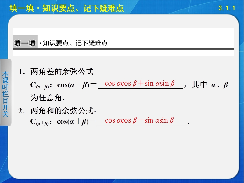 高中数学苏教版必修4课件 第3章 三角恒等变换 3.1.1.ppt_第3页