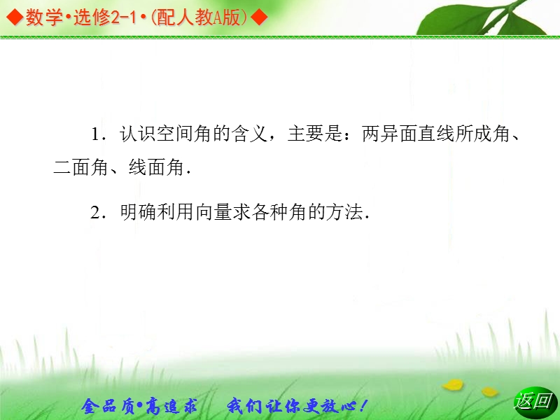 【金版学案】高中数学选修2-1（人教a版）：3.2.3 同步辅导与检测课件.ppt_第3页