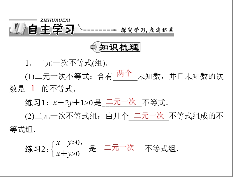 数学：3.3.1 二元一次不等式(组)与平面区域课件（人教a版必修5）.ppt_第2页